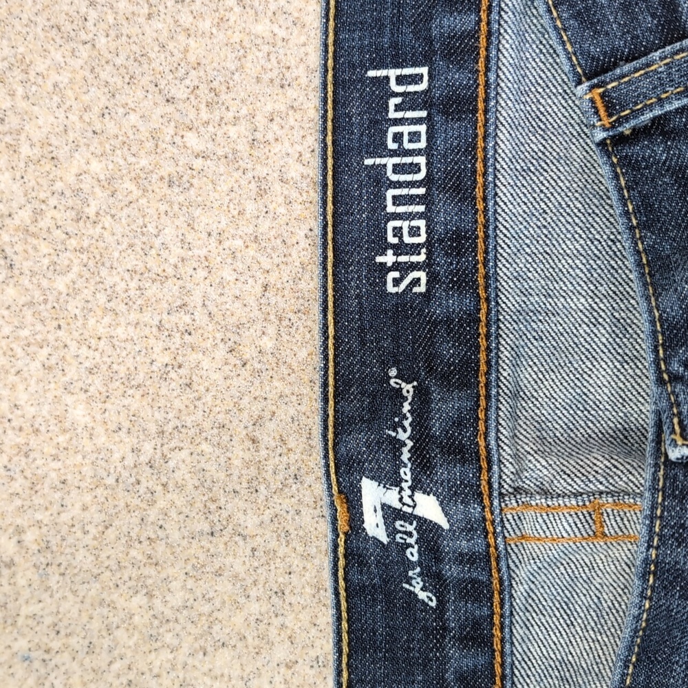 Seven 7 for all Mankind standard jeans, button fly, blue denim, men's 36 - Picture 13 of 15